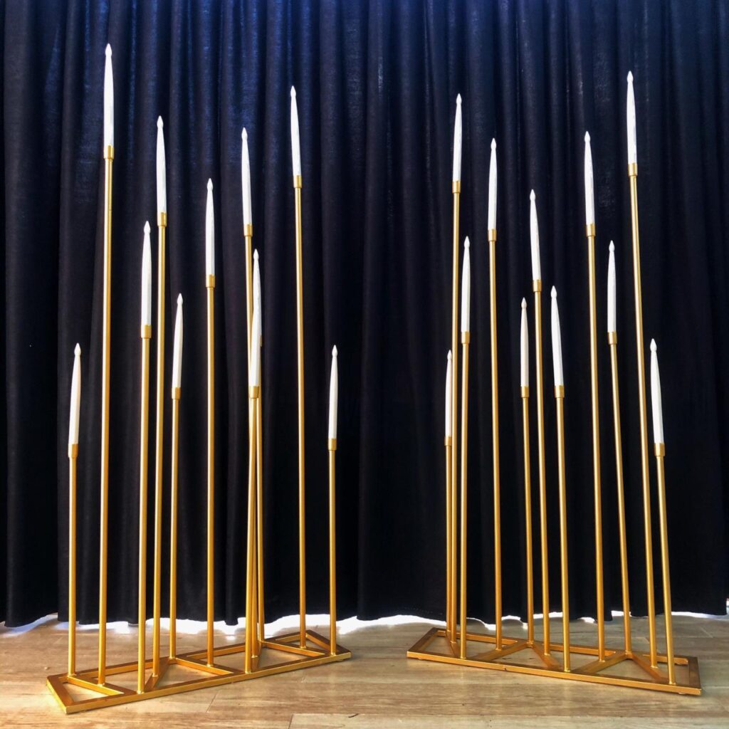 PLEKSİLİ ÇUBUK MUMLU YUVARLAK KONSEPT