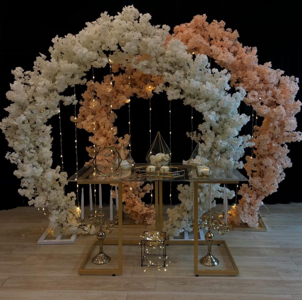 2 Lİ BAKLAVA TAG SOMON VE BEYAZ KONSEPT FULL ÇİÇEK