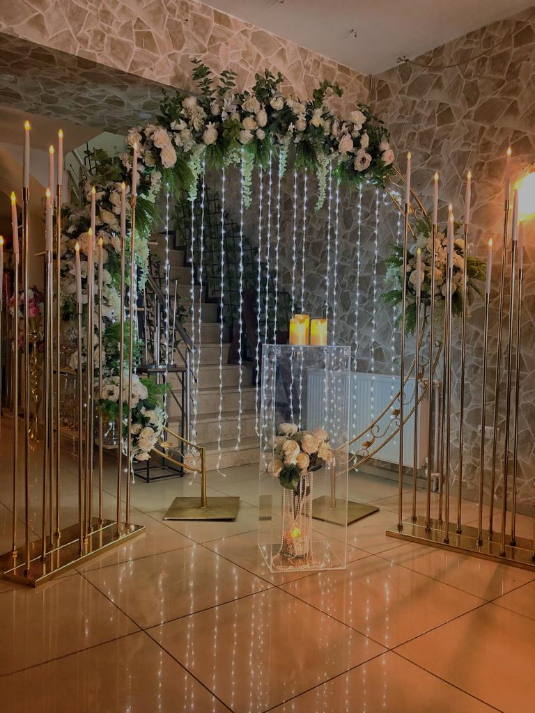 GOLD ÇUBUK MUMLUKLU GOLD ÇİFTLİ ÇEMBER